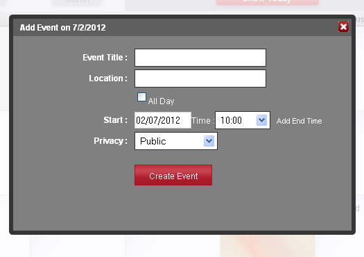 Websites:  Event Calander