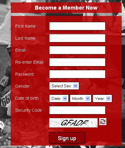 Websites: Registration