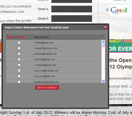 Websites: Contact email Addrss Importer